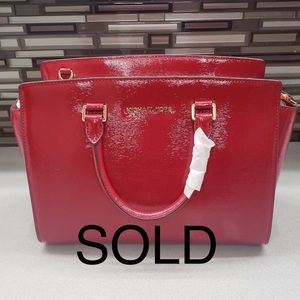 NWT Michael Michael Kors Selma LG Satchel